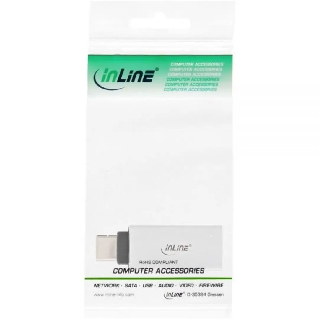InLine USB-C naar USB-A Adapter 3.1 Gen 2 - Grijs