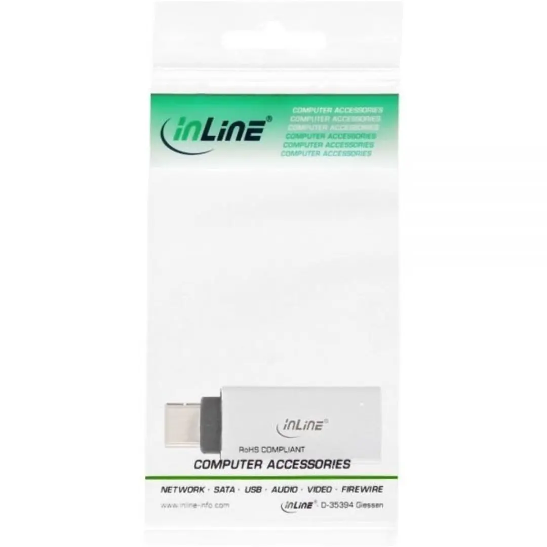 InLine USB-C naar USB-A Adapter 3.1 Gen 2 - Grijs