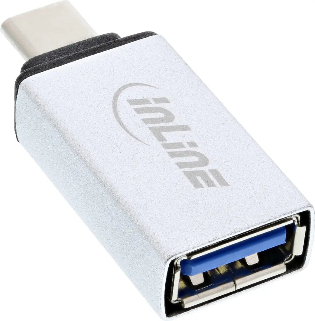 InLine USB-C naar USB-A Adapter 3.1 Gen 2 - Grijs