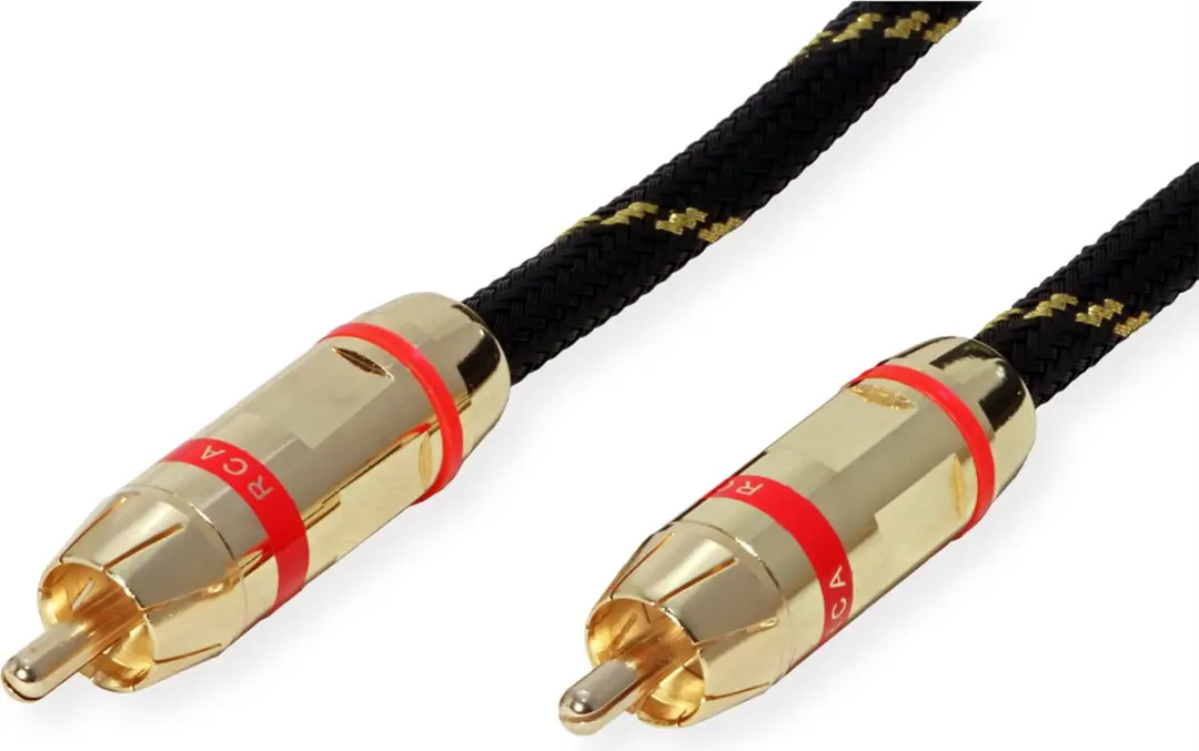Roline GOLD Tulp Aansluitkabel M/M - 2,5m - Rood