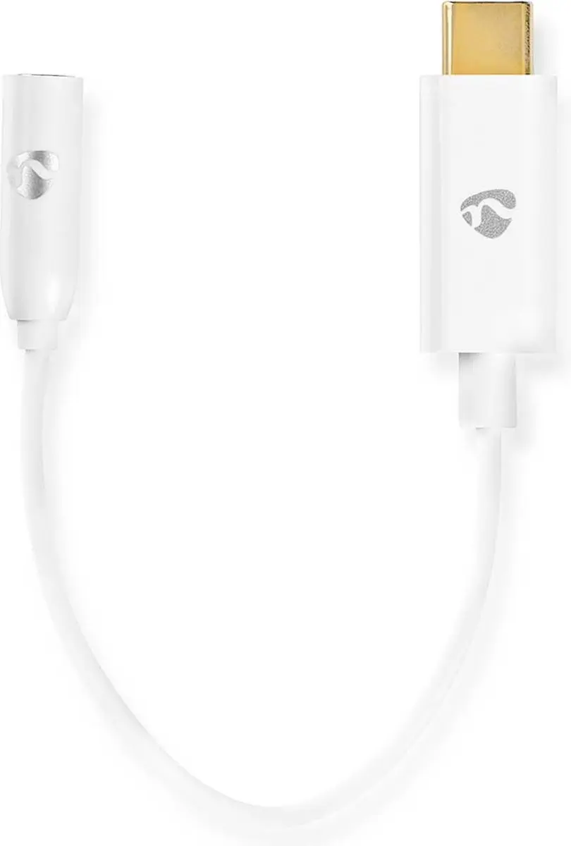 Nedis USB-C Adapter 3,5mm Vrouwelijk - 15cm - Wit
