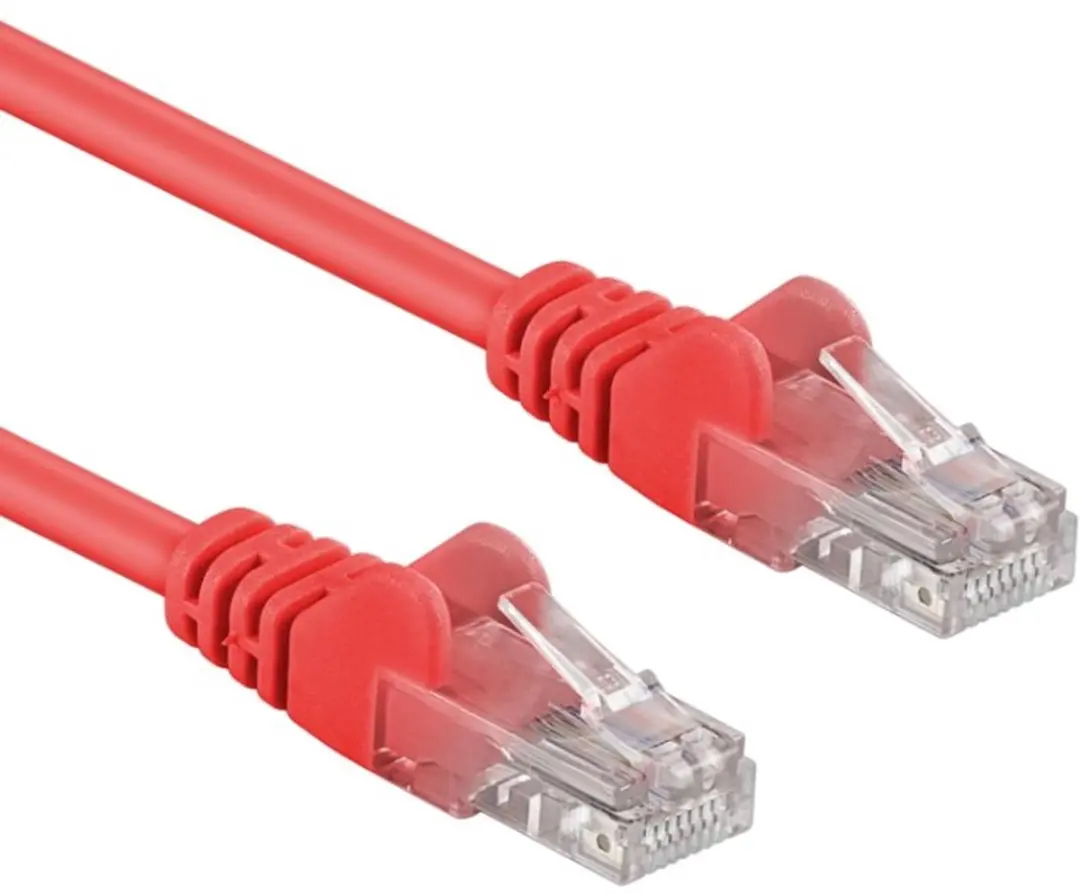 ACT IB2501 Rode U/UTP CAT6A Patchkabel 1m - Snagless