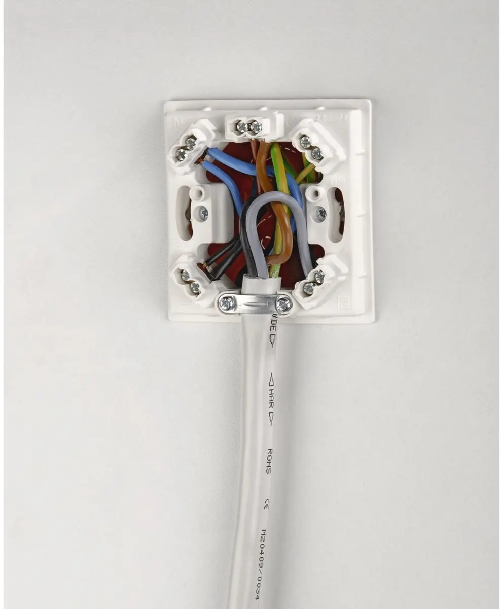 Xavax Aansluitkabel Elektrische Haard 150cm - Wit