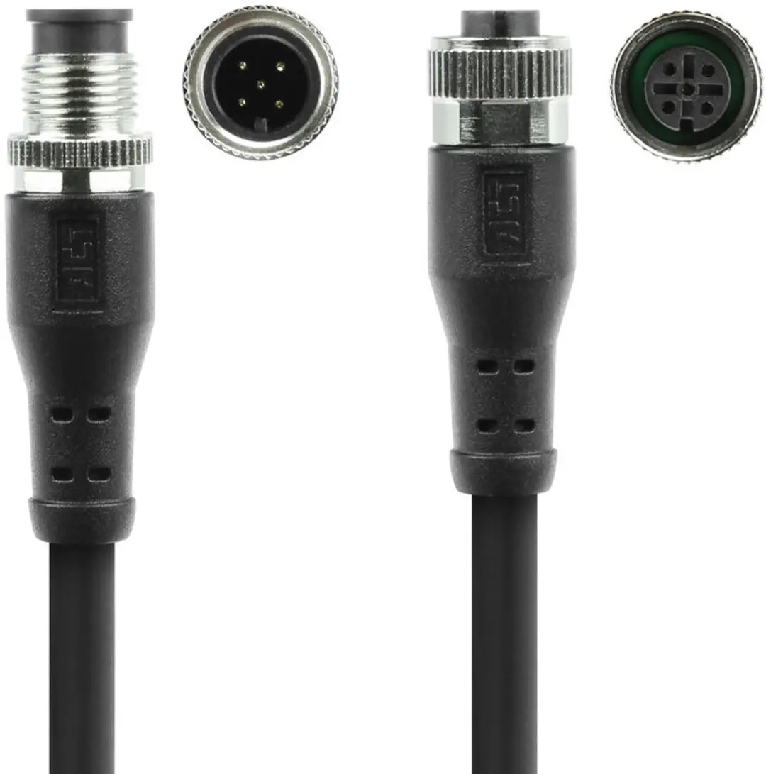 ACT Industrial Sensor Kabel M12A 5-polig SC3503 - 5m - Zwart