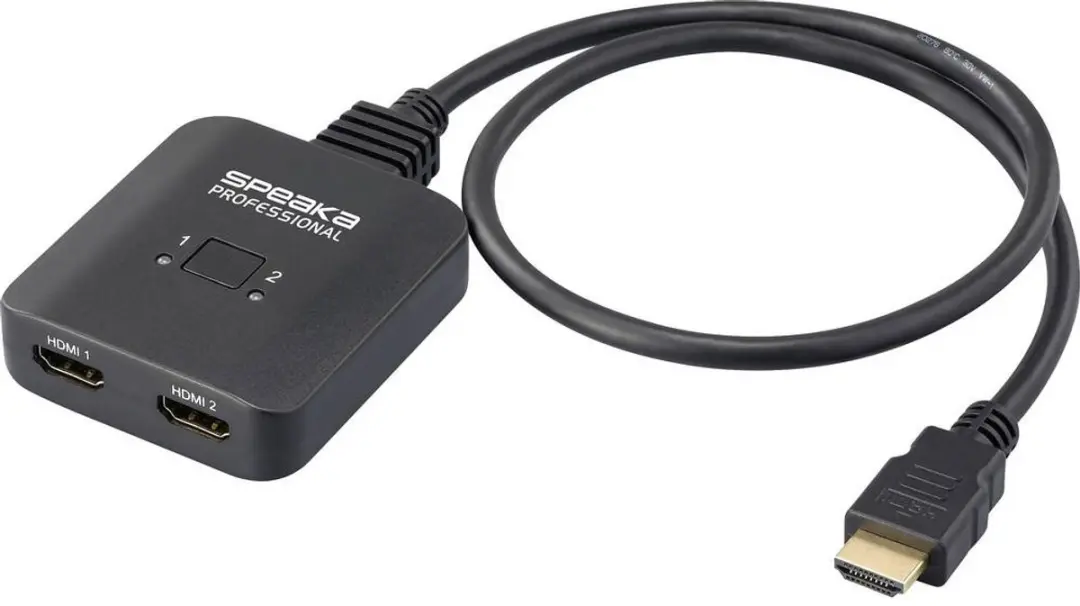 SpeaKa Professional SP-HDMIBS-100 HDMI-switch 2 poorten