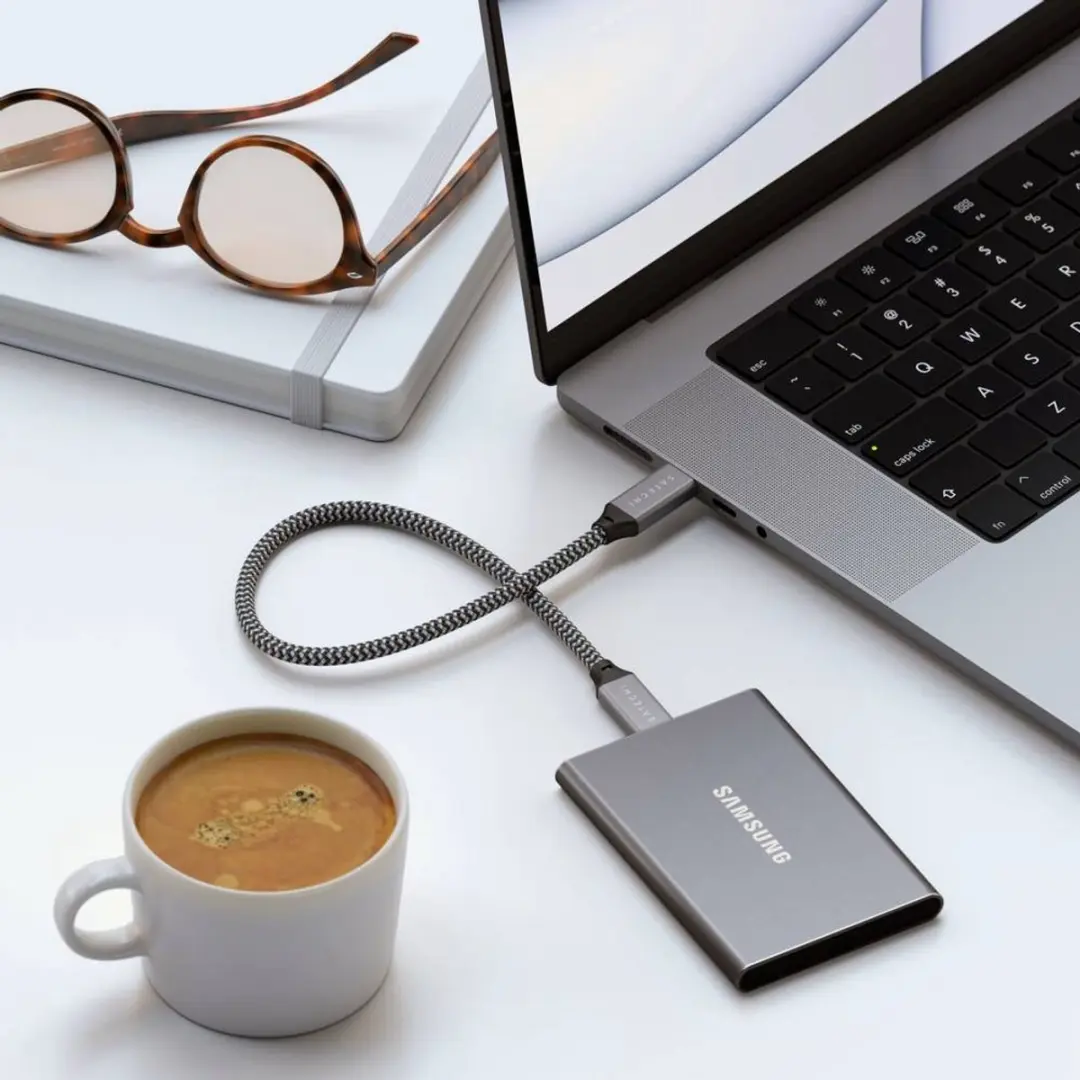 Satechi USB-C naar USB-C Kabel 25cm - Grijs