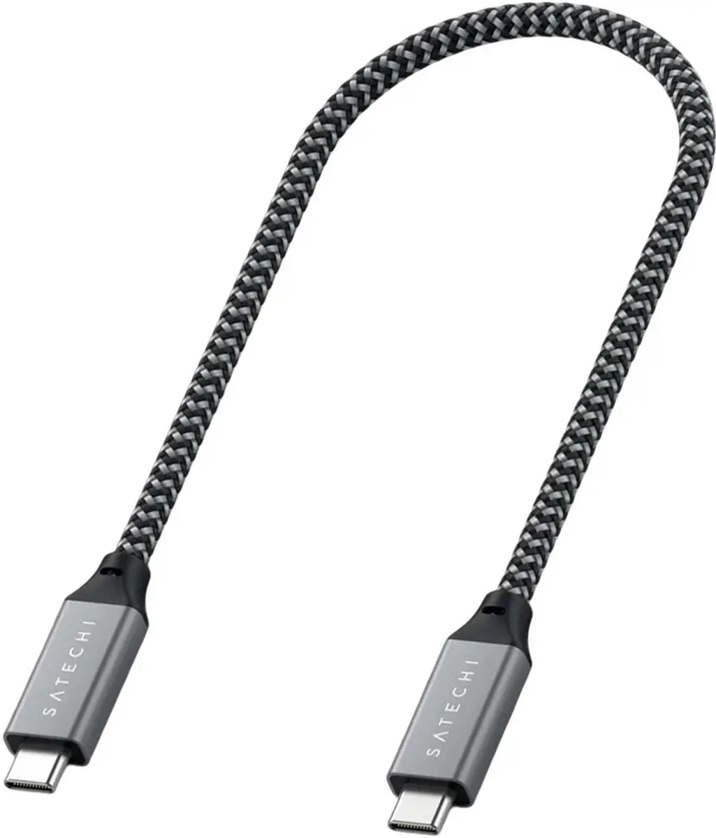 Satechi USB-C naar USB-C Kabel 25cm - Grijs