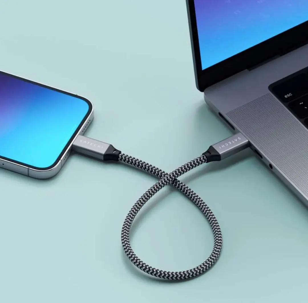 Satechi USB-C naar USB-C Kabel 25cm - Grijs - afbeelding 6 van 6