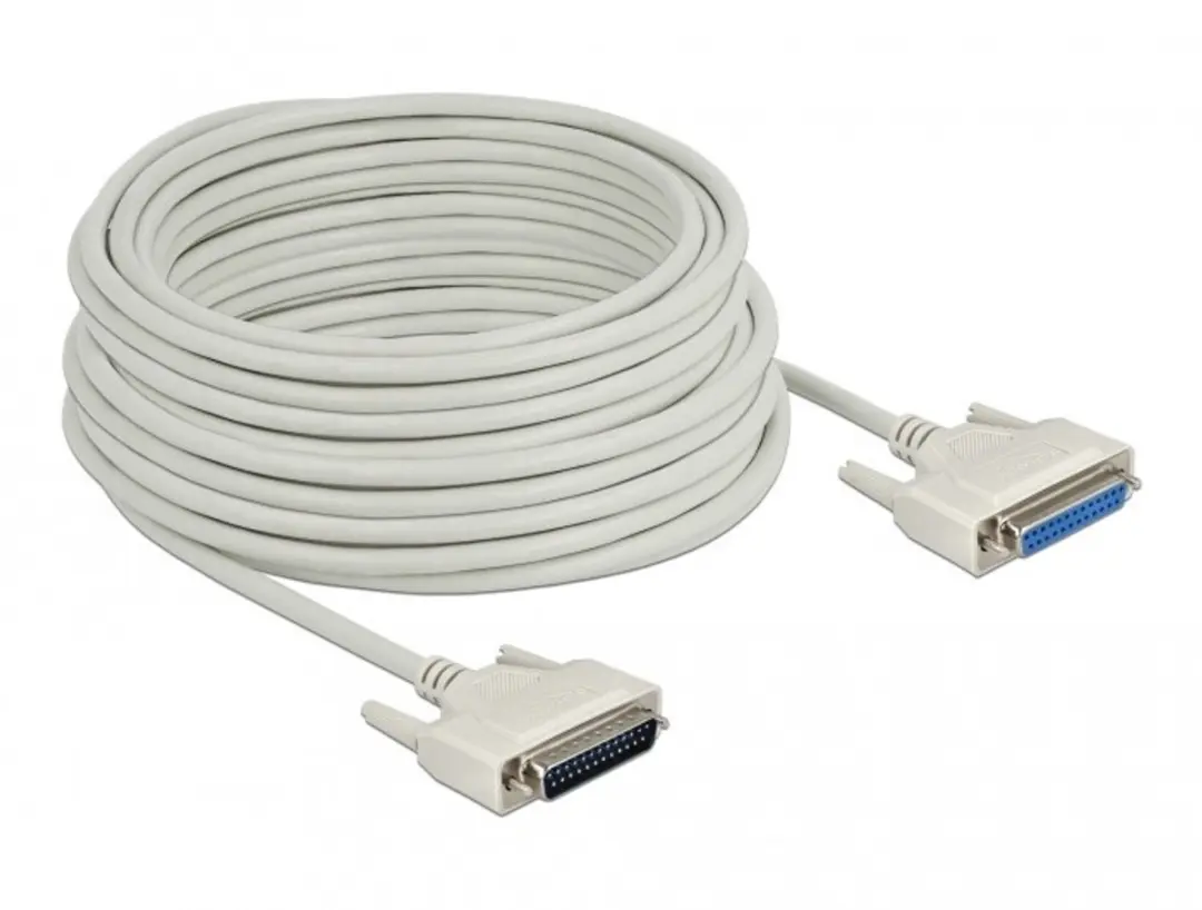 Delock Serial Kabel D-Sub 25 M-F 20m - Beige