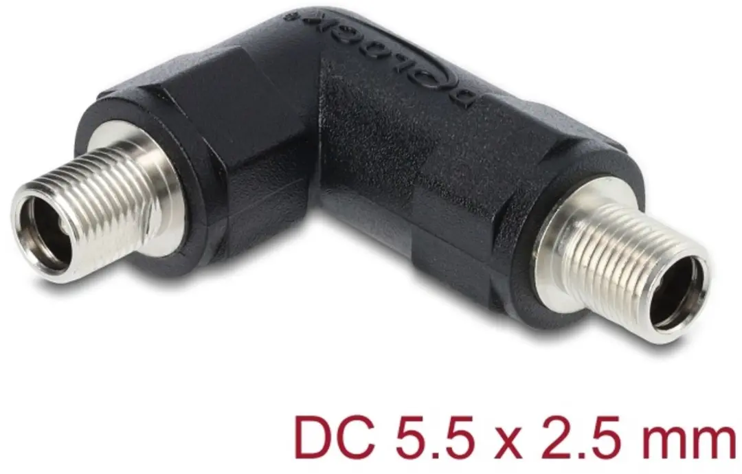 Delock DC Barrel Jack Adapter 5.5x2.5mm Vrouw-Vrouw