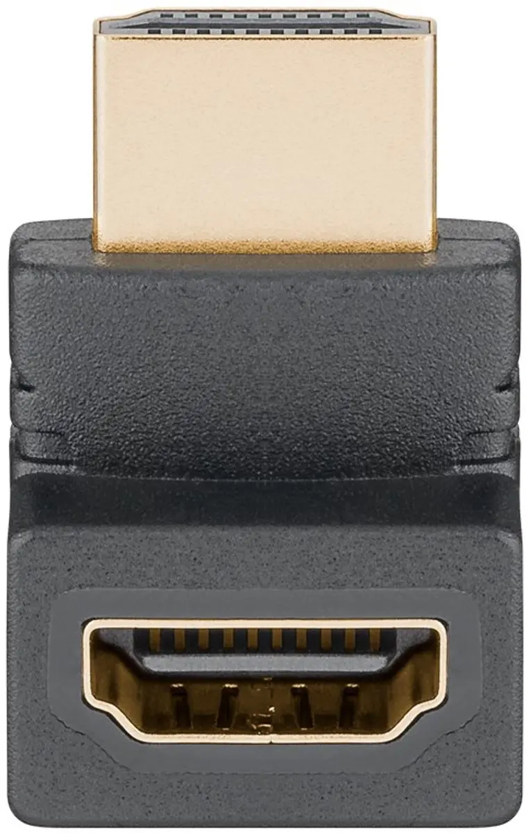Goobay Haakse HDMI Adapter 2.1 8K60Hz HDR - Zwart