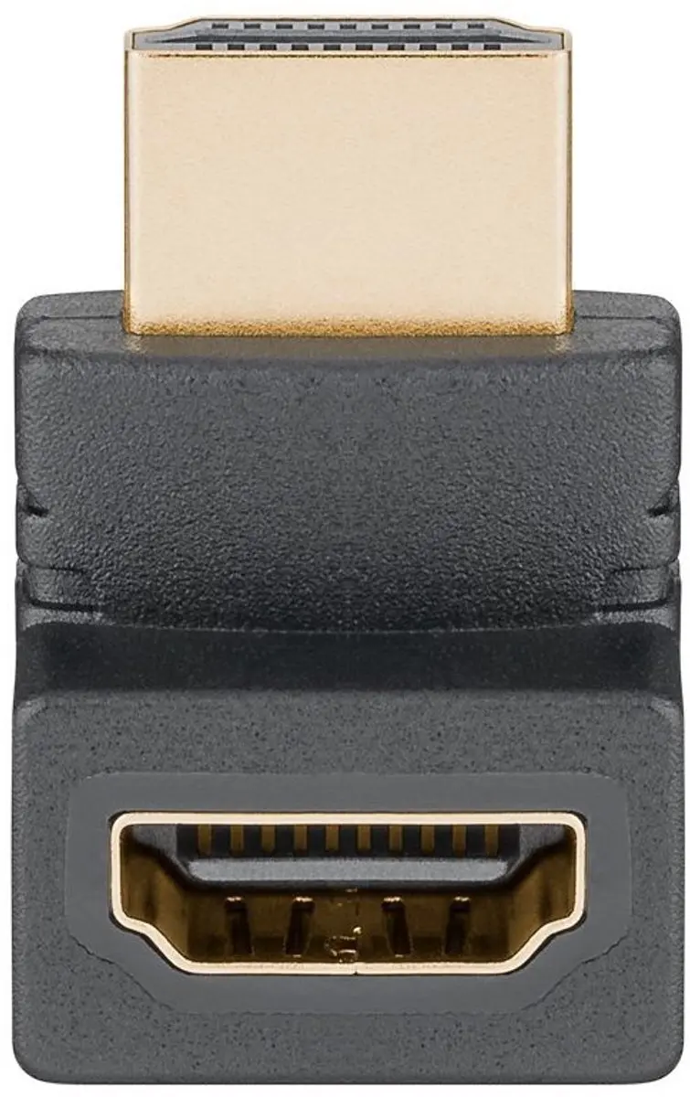 Goobay Haakse HDMI Adapter 2.1 8K60Hz HDR - Zwart