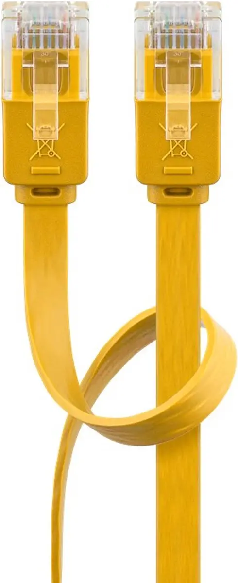 Goobay CAT6 Netwerkkabel RJ45 - Geel - 10 Stuks