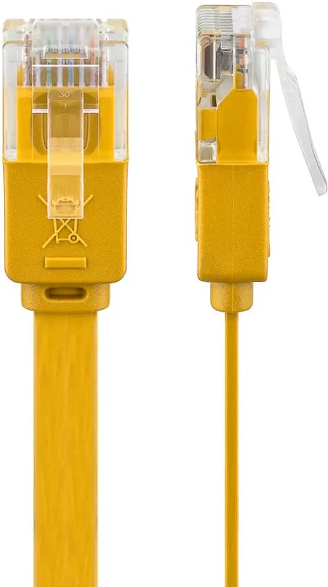 Goobay CAT6 Netwerkkabel RJ45 - Geel - 10 Stuks