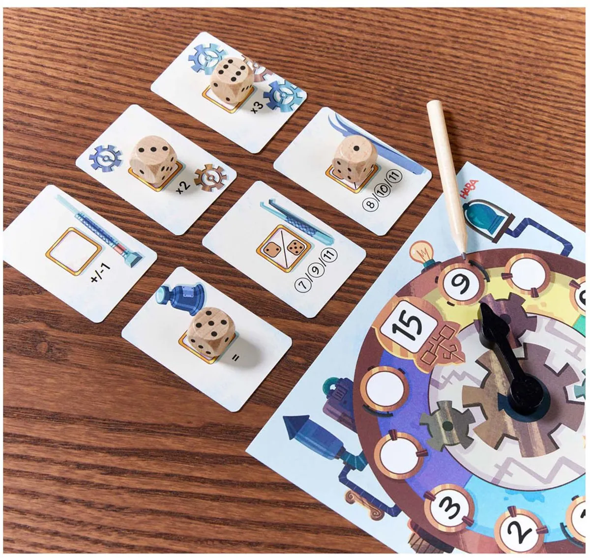 Haba Klok Dobbelspel - Coöperatief - 2-4 Spelers - Multicolor