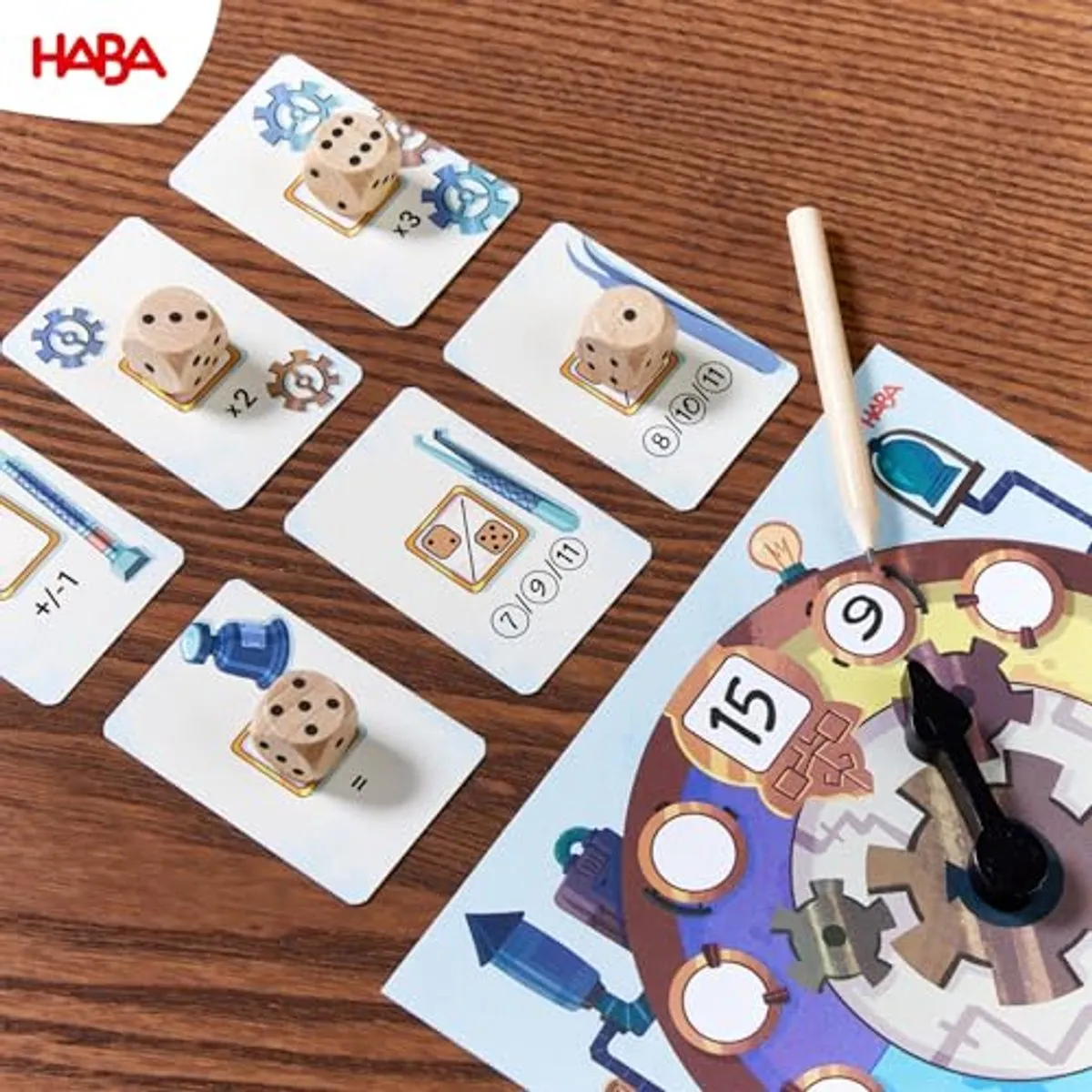 Haba Klok Dobbelspel - Coöperatief - 2-4 Spelers - Multicolor