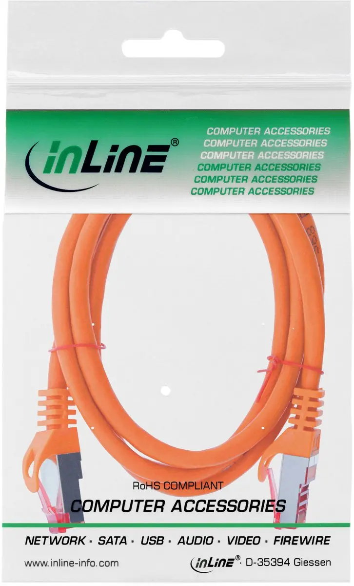 InLine Patchkabel S/FTP Cat.6 2m - Oranje