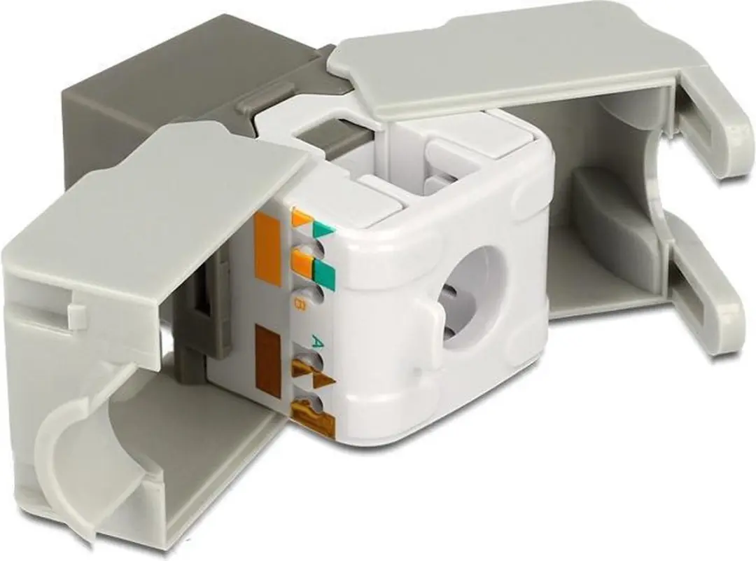 Delock UTP CAT6 Keystone Module RJ45 - LSA - Grijs