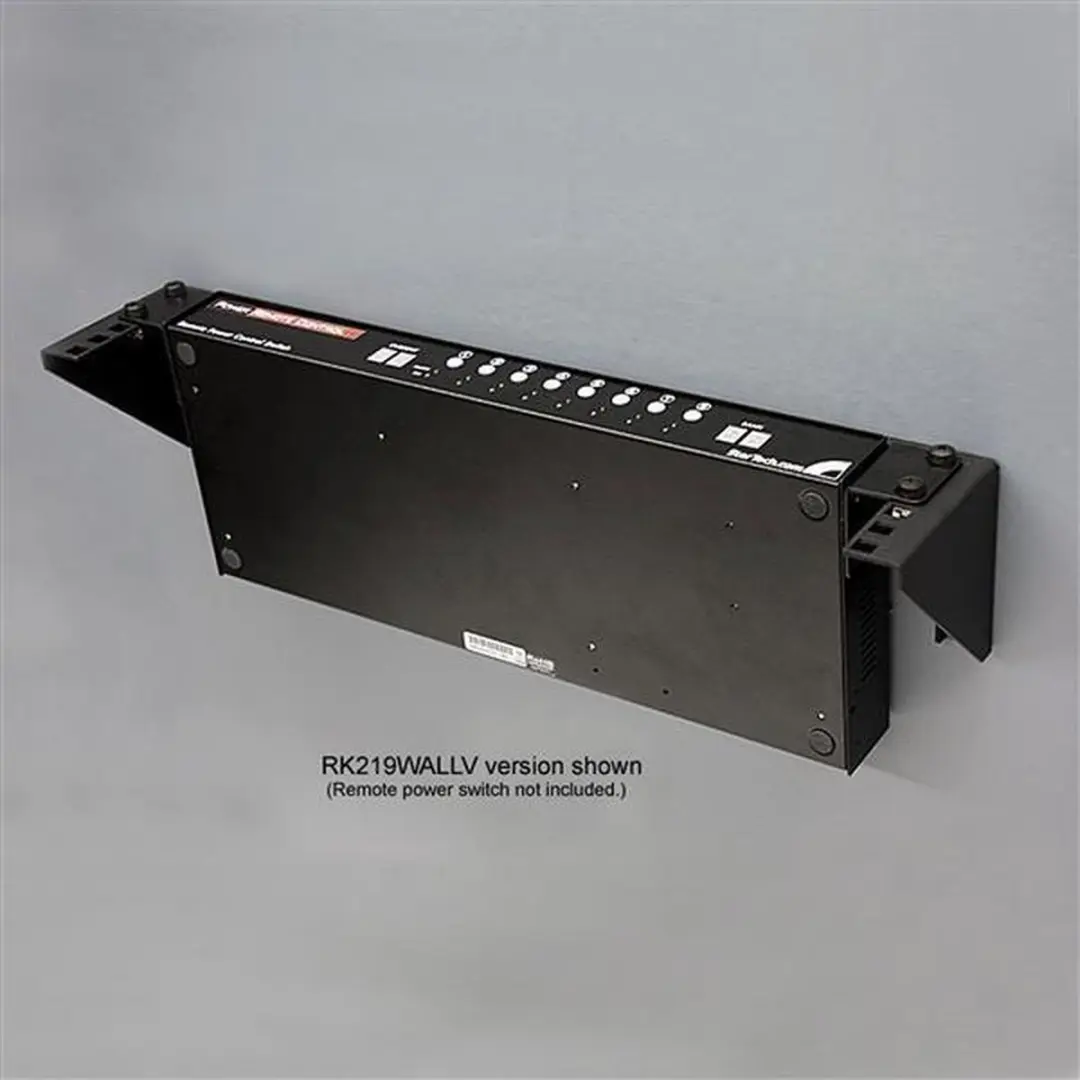 Startech RK419WALLV Wandmontage 4U Racksteun - Zwart - afbeelding 6 van 6