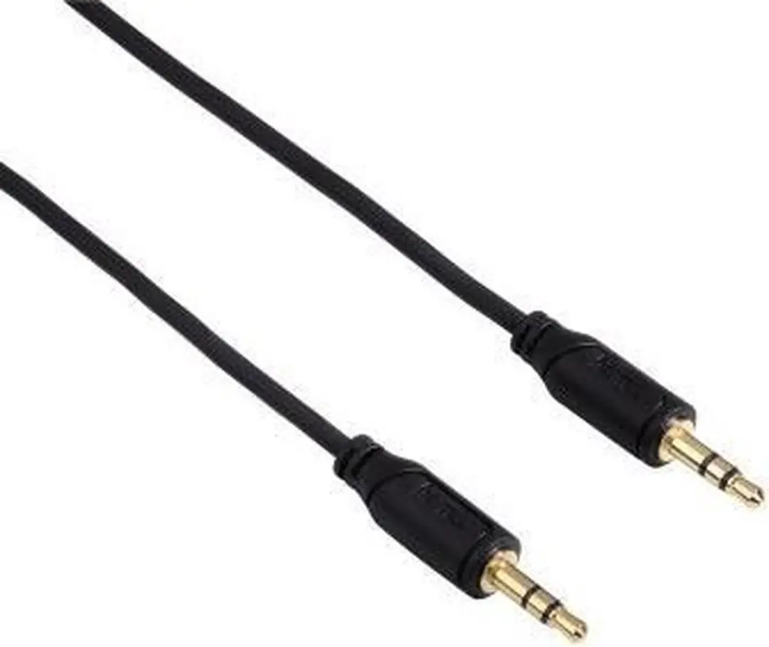 Hama 0.75m 3.5mm/3.5mm audio kabel Black