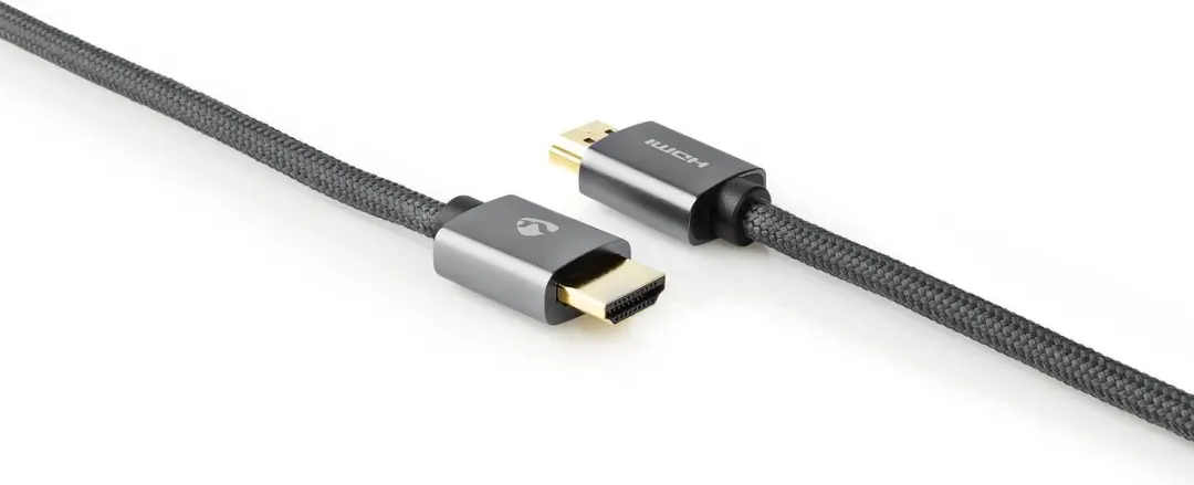 Nedis HDMI-Kabel CVTB34000GY10 4K@60Hz - 1m - Gun Metal Grijs