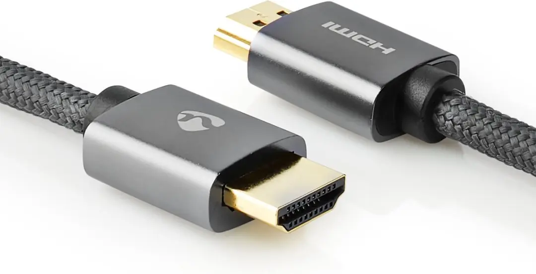 Nedis HDMI-Kabel CVTB34000GY10 4K@60Hz - 1m - Gun Metal Grijs