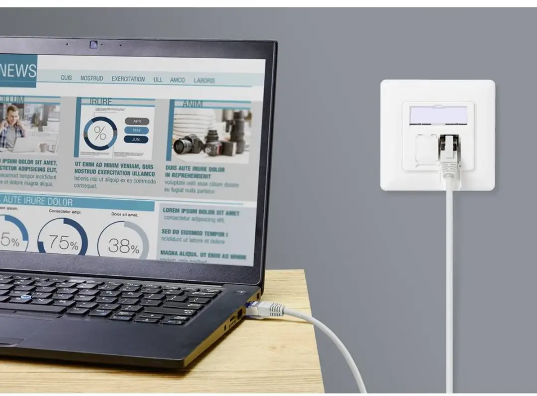 Renkforce RF-5266148 Netwerkkabel CAT 6A 20m - Grijs