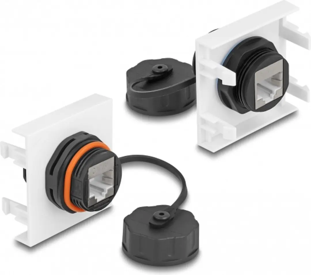 Delock Easy 45 Module Network RJ45 Cat.6A - Zwart