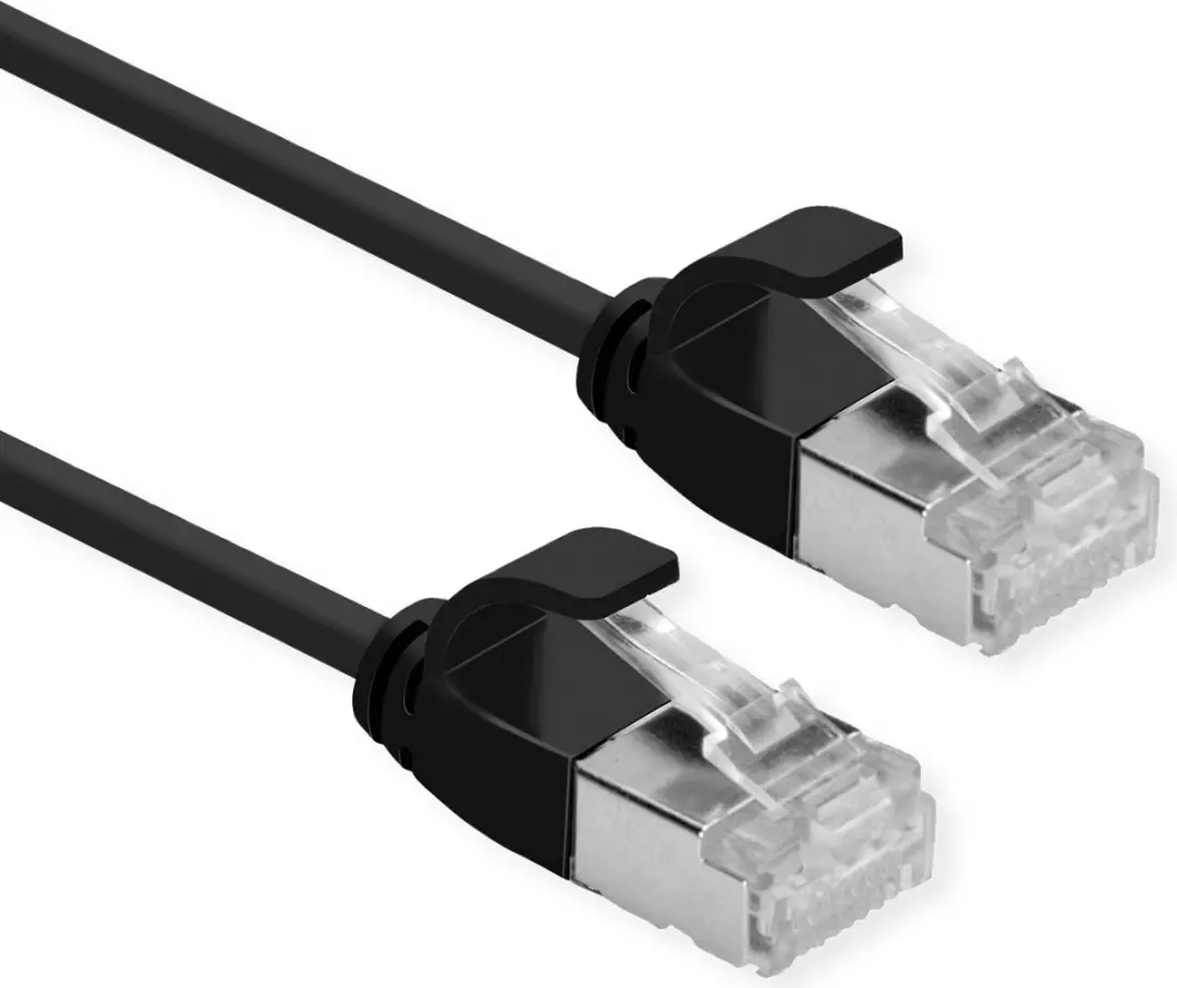 Roline F/UTP Cat.6A Patchkabel 1m - LSOH - Zwart
