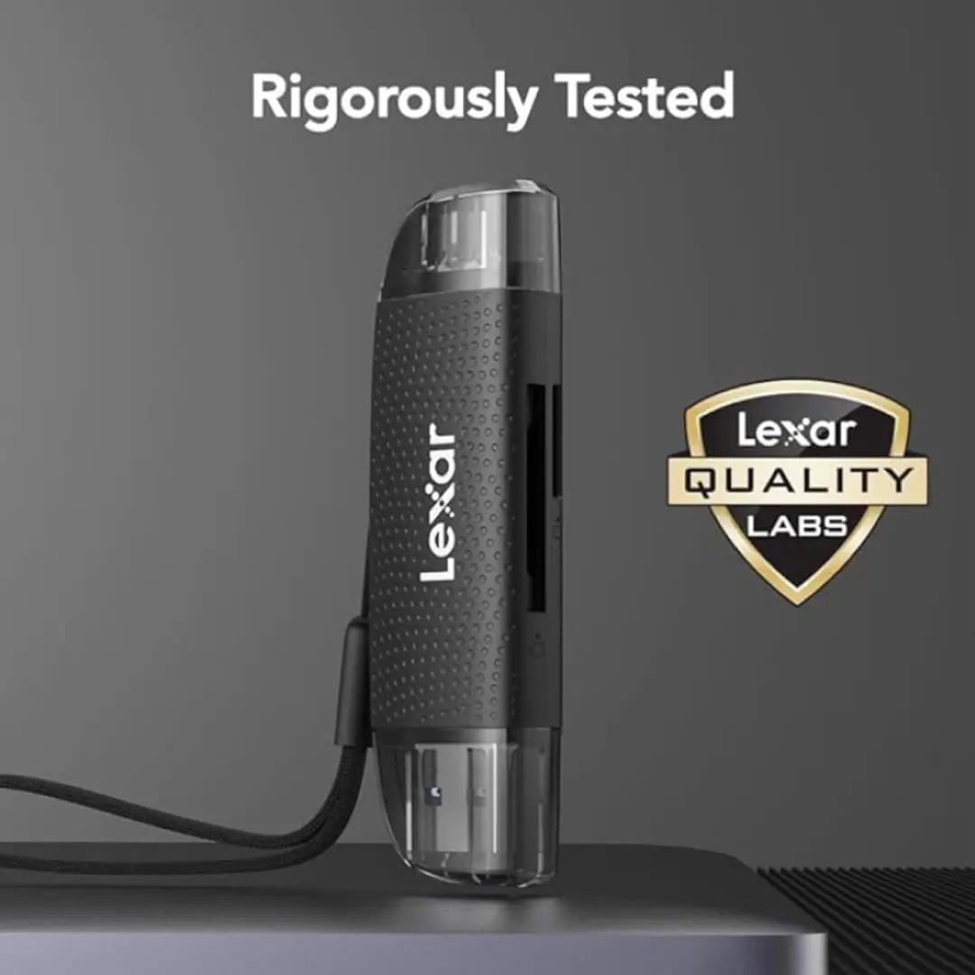 Lexar LRW310X-BNBNG Geheugenkaartlezer USB 2.0 - Zwart