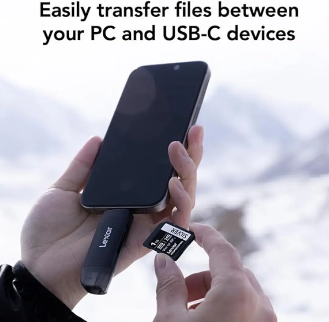 Lexar LRW310X-BNBNG Geheugenkaartlezer USB 2.0 - Zwart