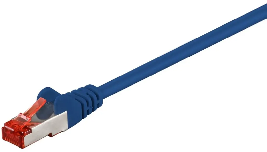 Goobay CAT 6 Patch Cable, S/FTP (PiMF), blue 1 m