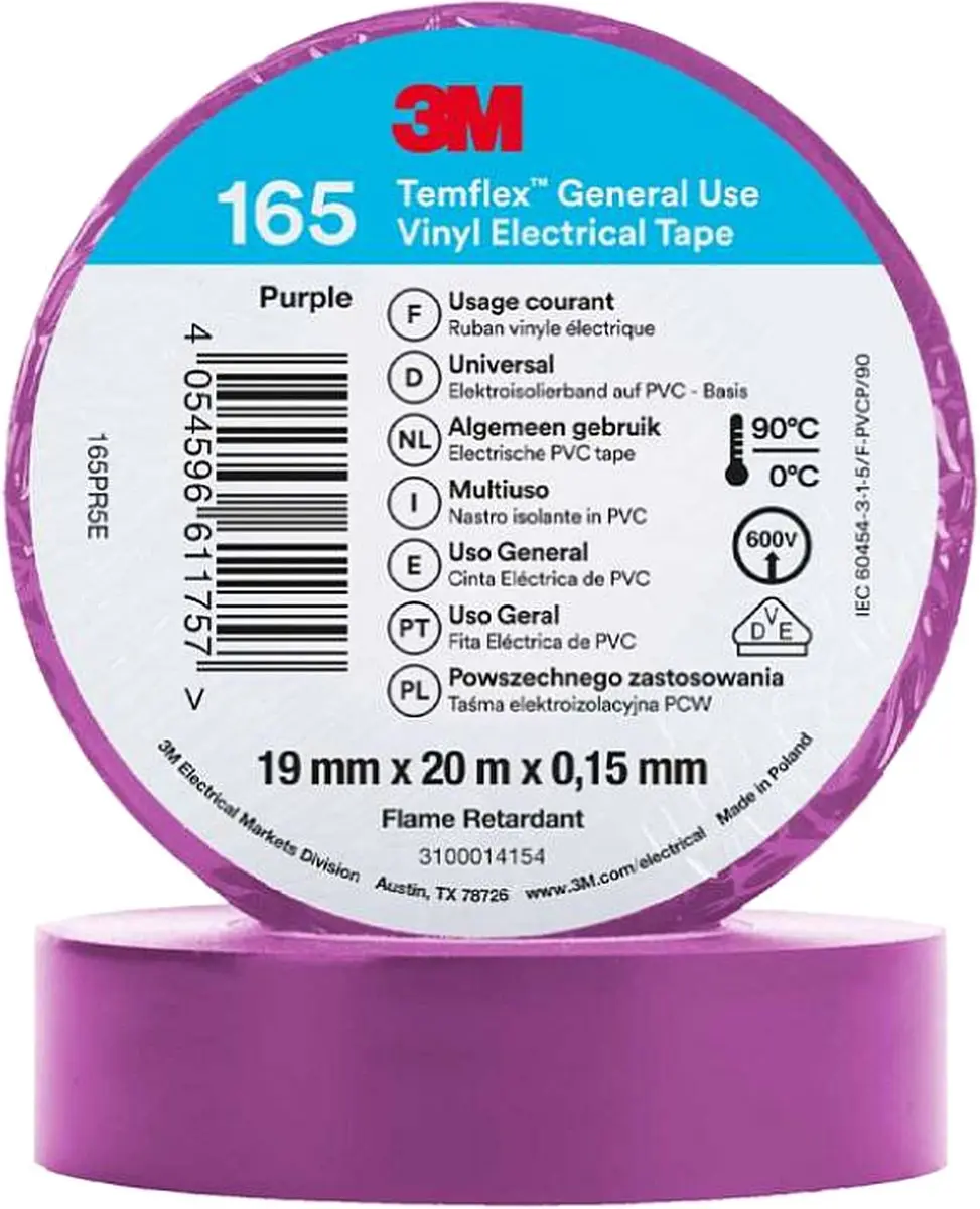 3M Isolatie Tape TF-165 19mm x 20m