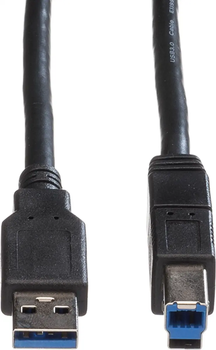 Roline USB 3.2 Gen 1 A-B Kabel 3m - Zwart