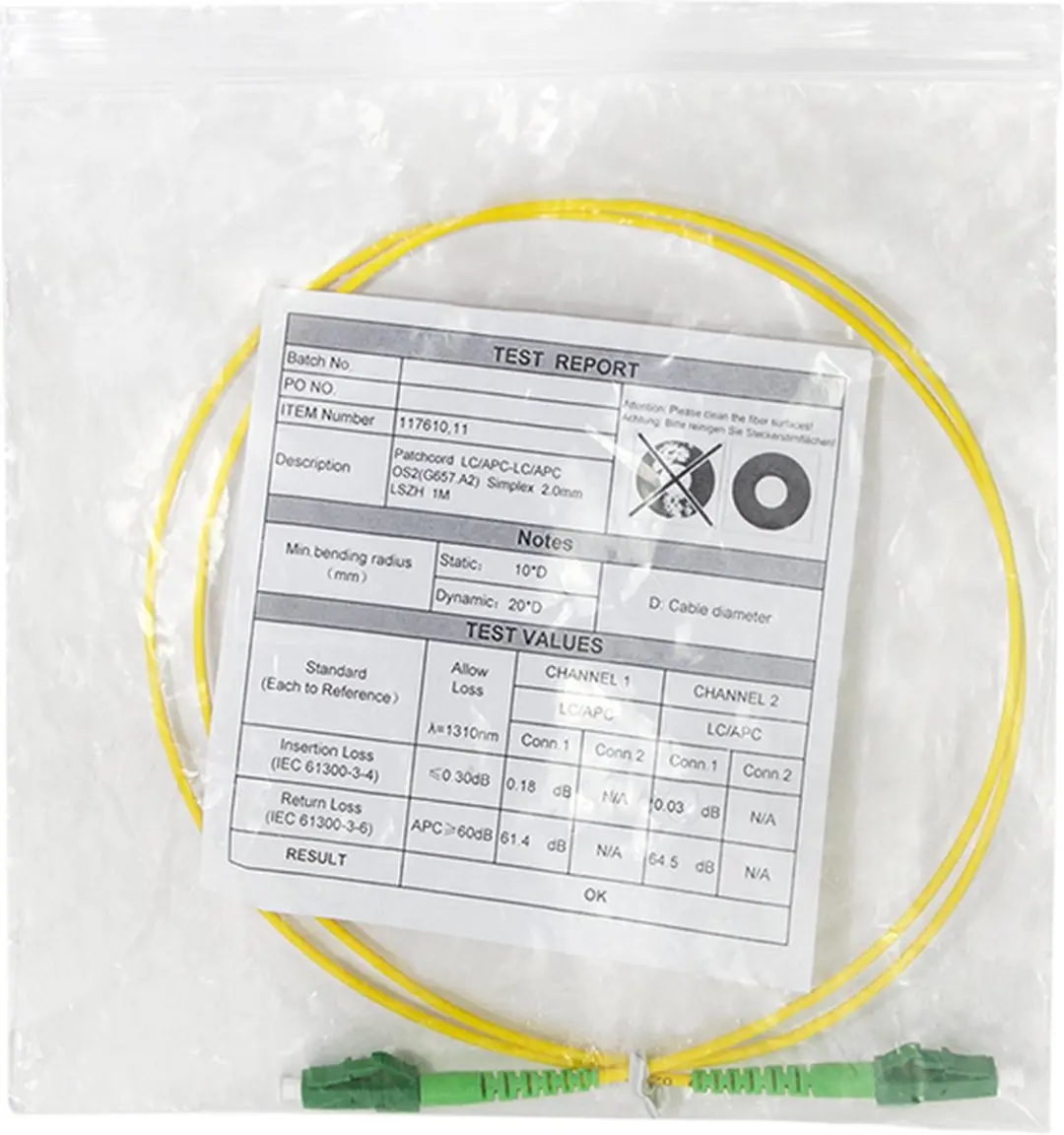 Logilink InfiniBand Glasvezelkabel LC Geel 1m