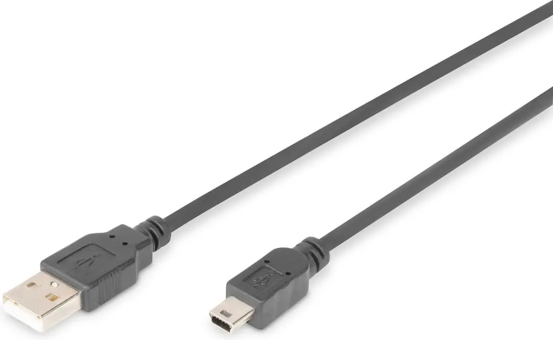 USB to Mini USB Cable Digitus AK-300108-030-S 3 m Black