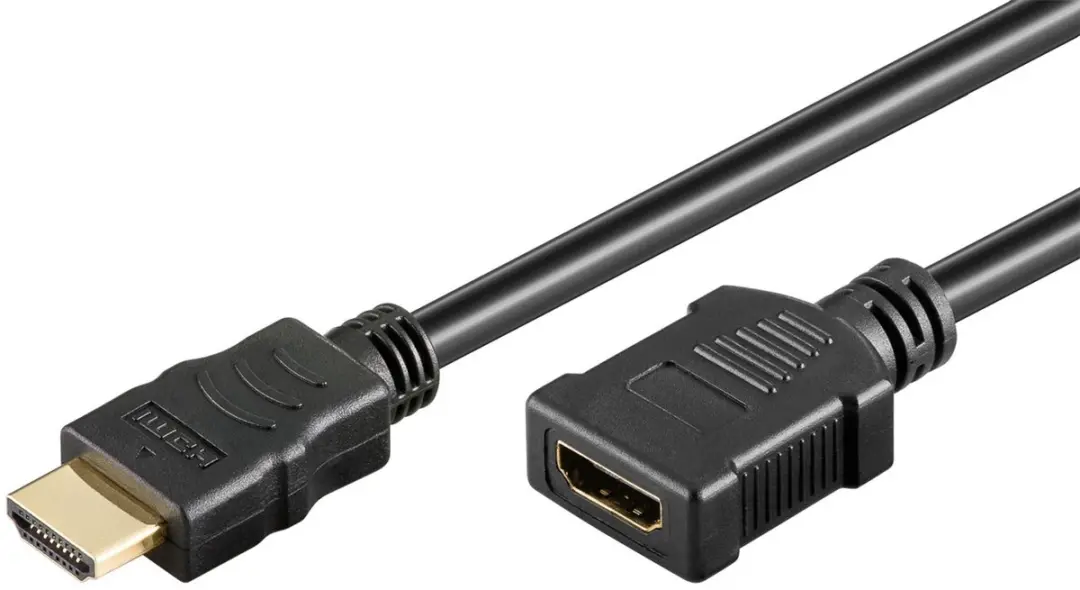 Goobay HDMI2.1 Verlengkabel 8K 60Hz - 0,5m - Zwart