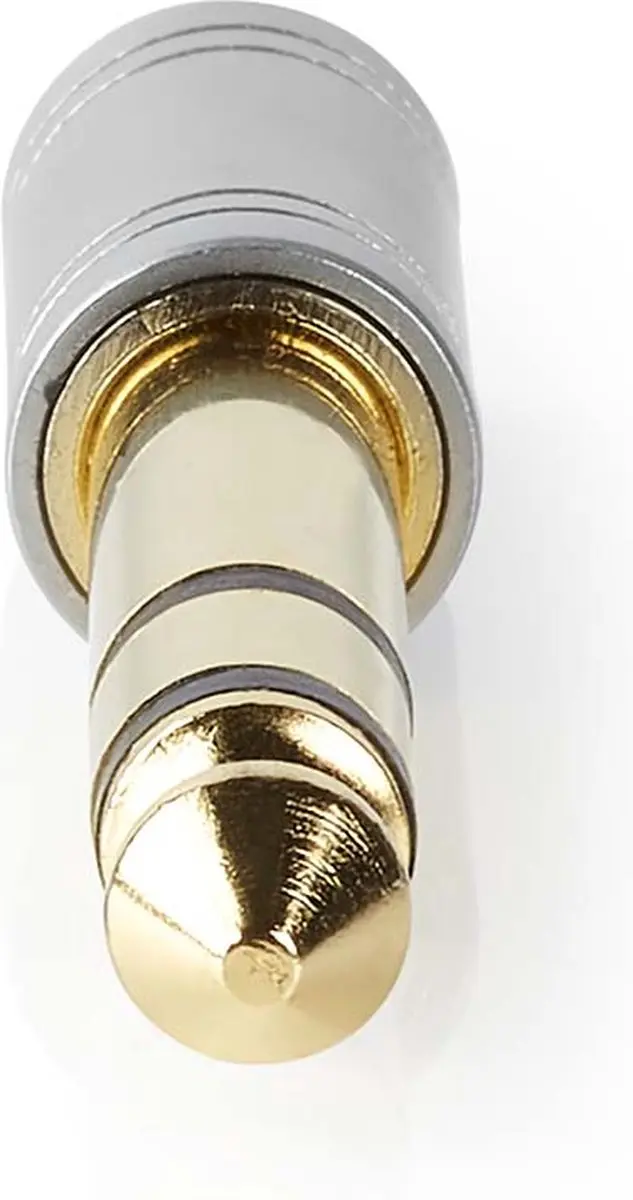 Nedis Stereo-Audioadapter 6,35mm naar 3,5mm - Verguld - Metaal - Zilver