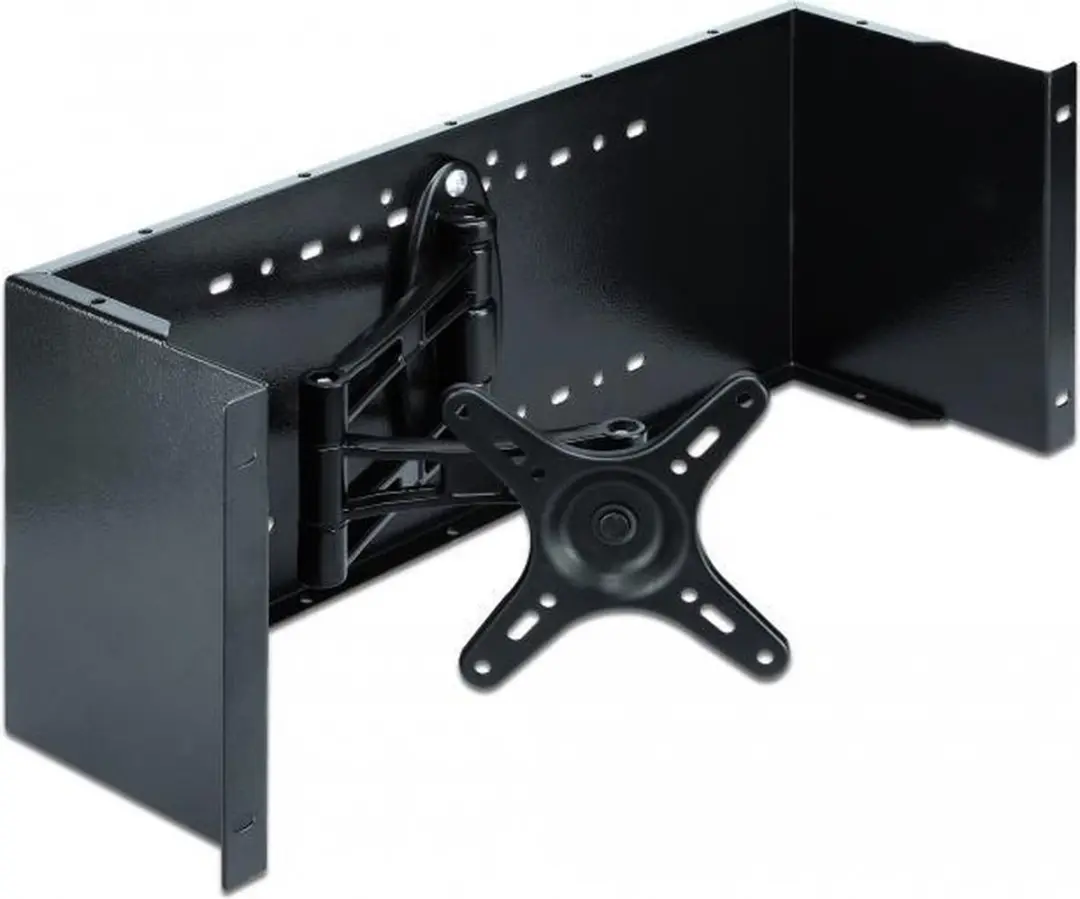 Delock 19" Monitorarm - Zwart