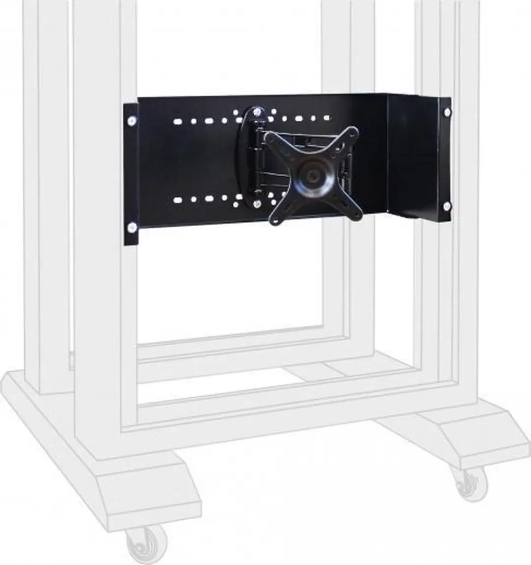 Delock 19" Monitorarm - Zwart