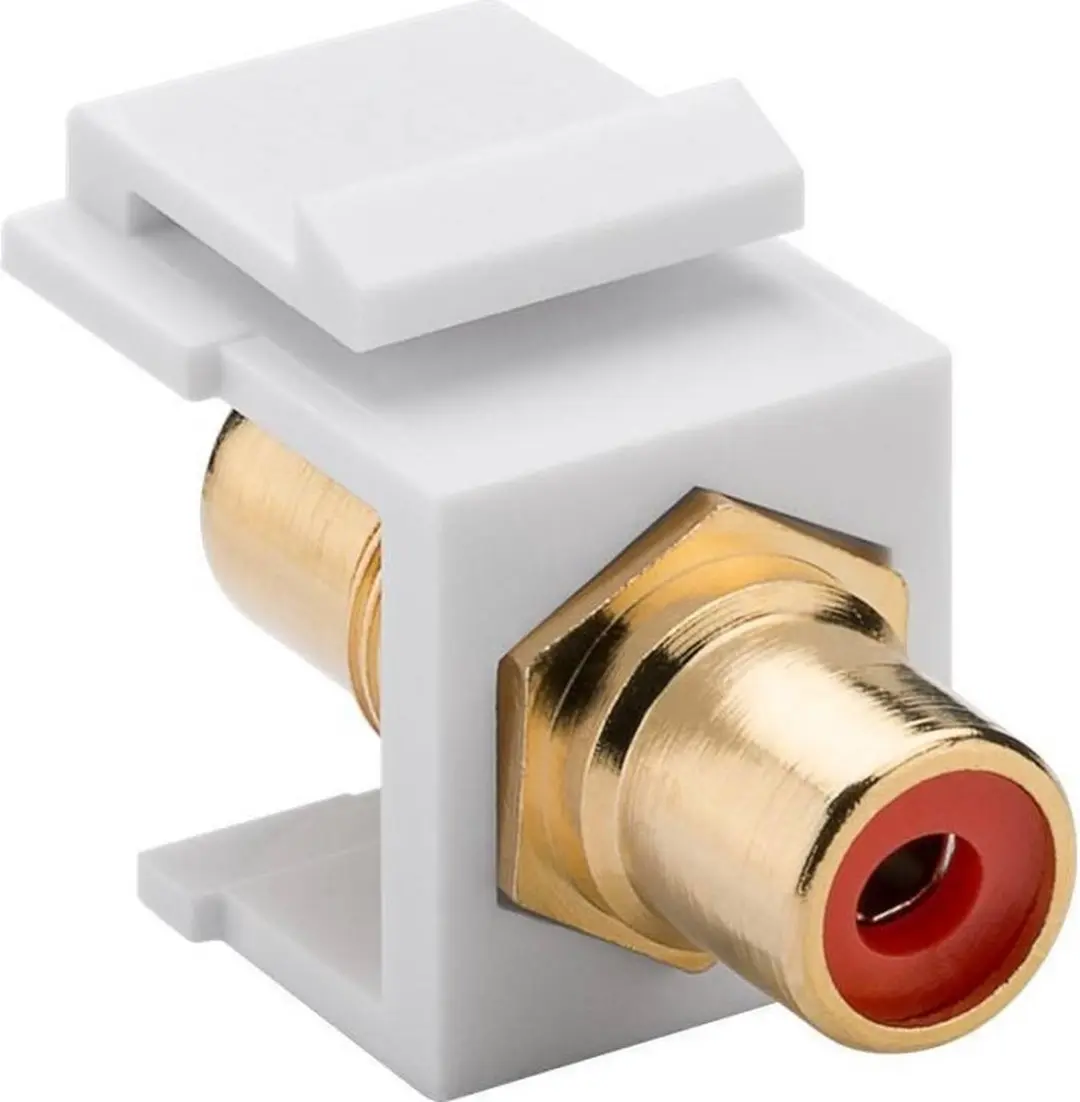 Goobay Tulp RCA Audio Rechts Verguld Wit