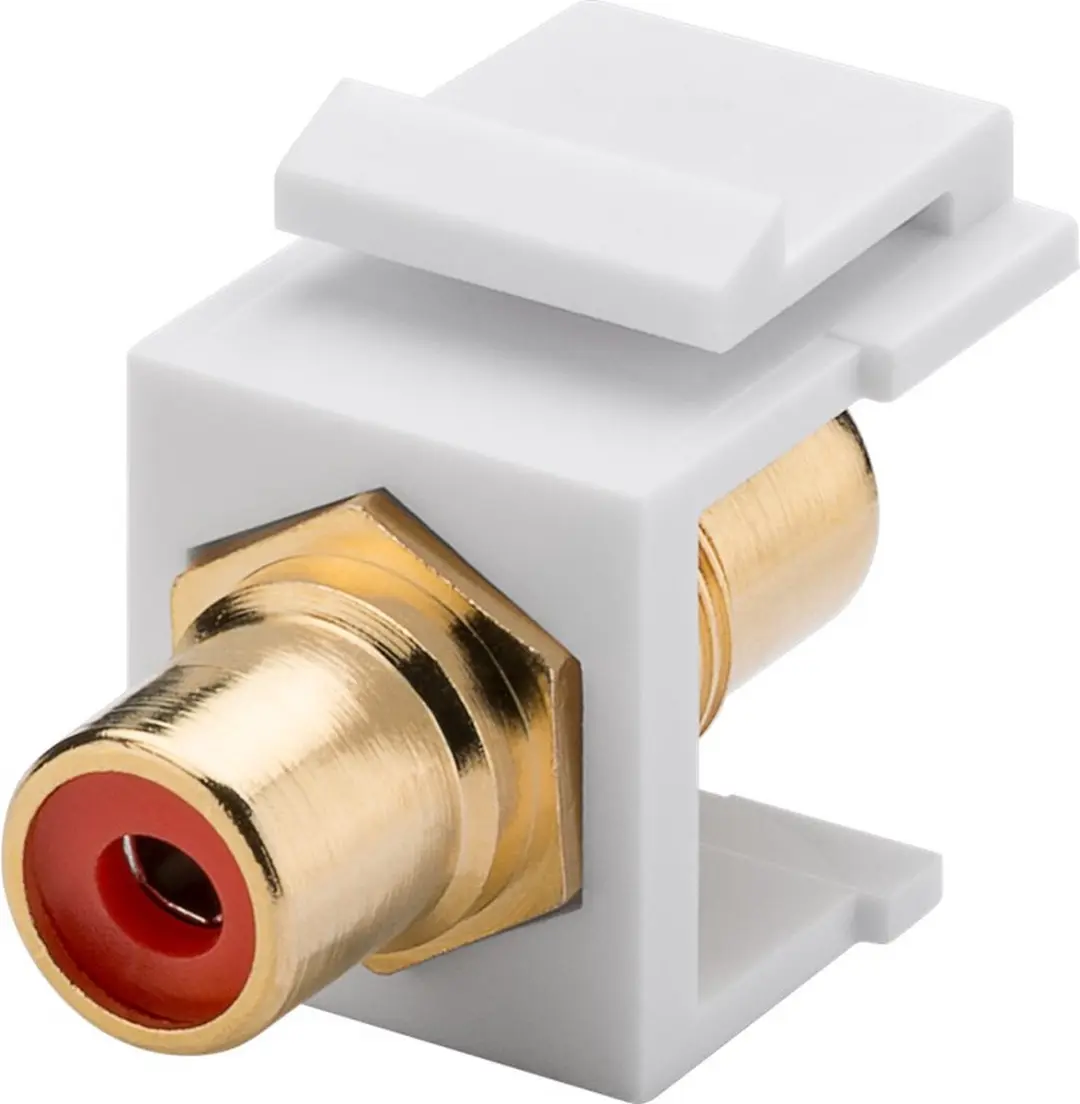 Goobay Tulp RCA Audio Rechts Verguld Wit