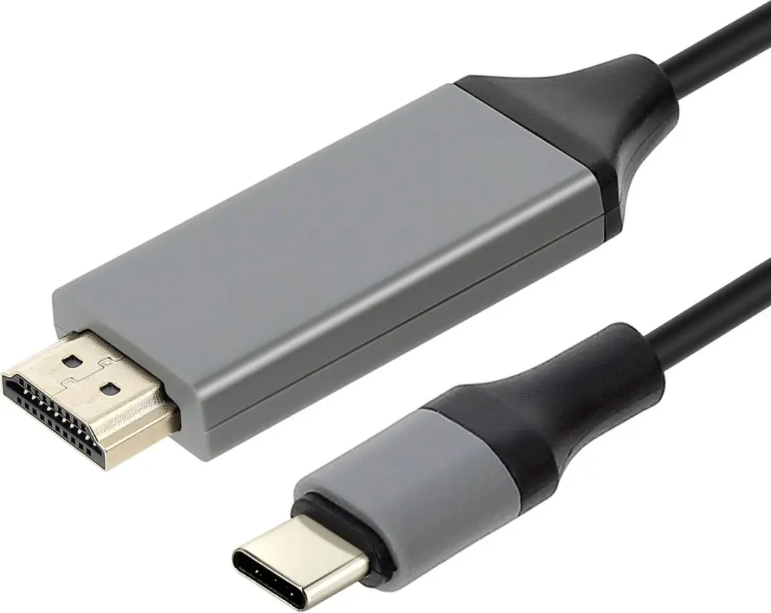 WiWu USB-C naar HDMI Adapterkabel 4K 2m - Zwart