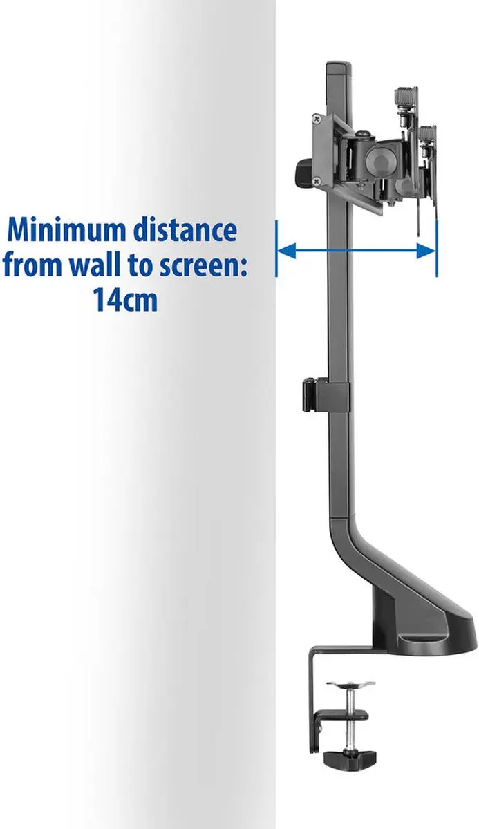 ACT Monitorarm AC8322 - 2 Schermen 10-27" - Zwart