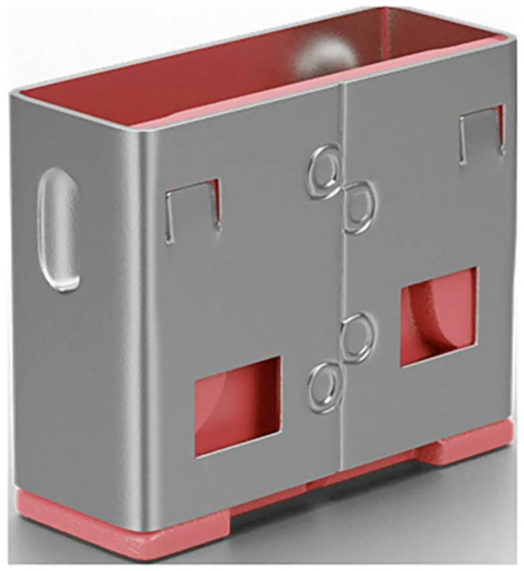 Lindy USB Port Slot 40460 - 10 Stuks - Rood