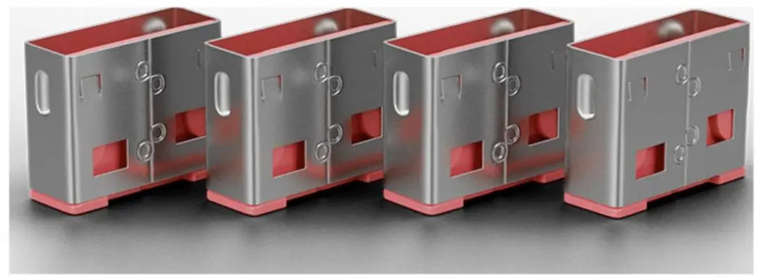 Lindy USB Port Slot 40460 - 10 Stuks - Rood