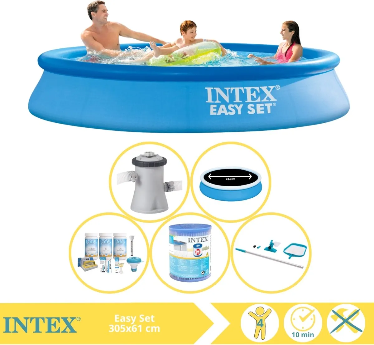 Intex Easy Set 28118GN Opblaaszwembad 305x61cm