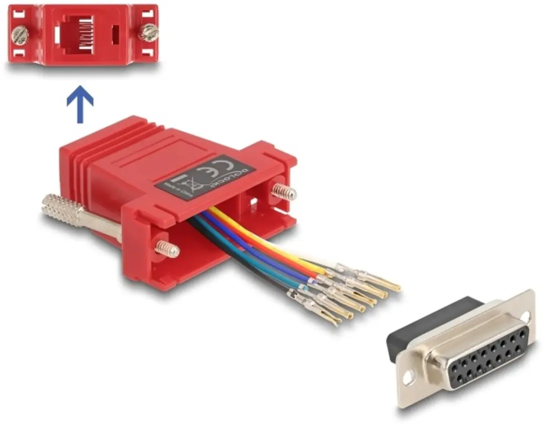 Delock D-Sub 15 naar RJ12 Adapter