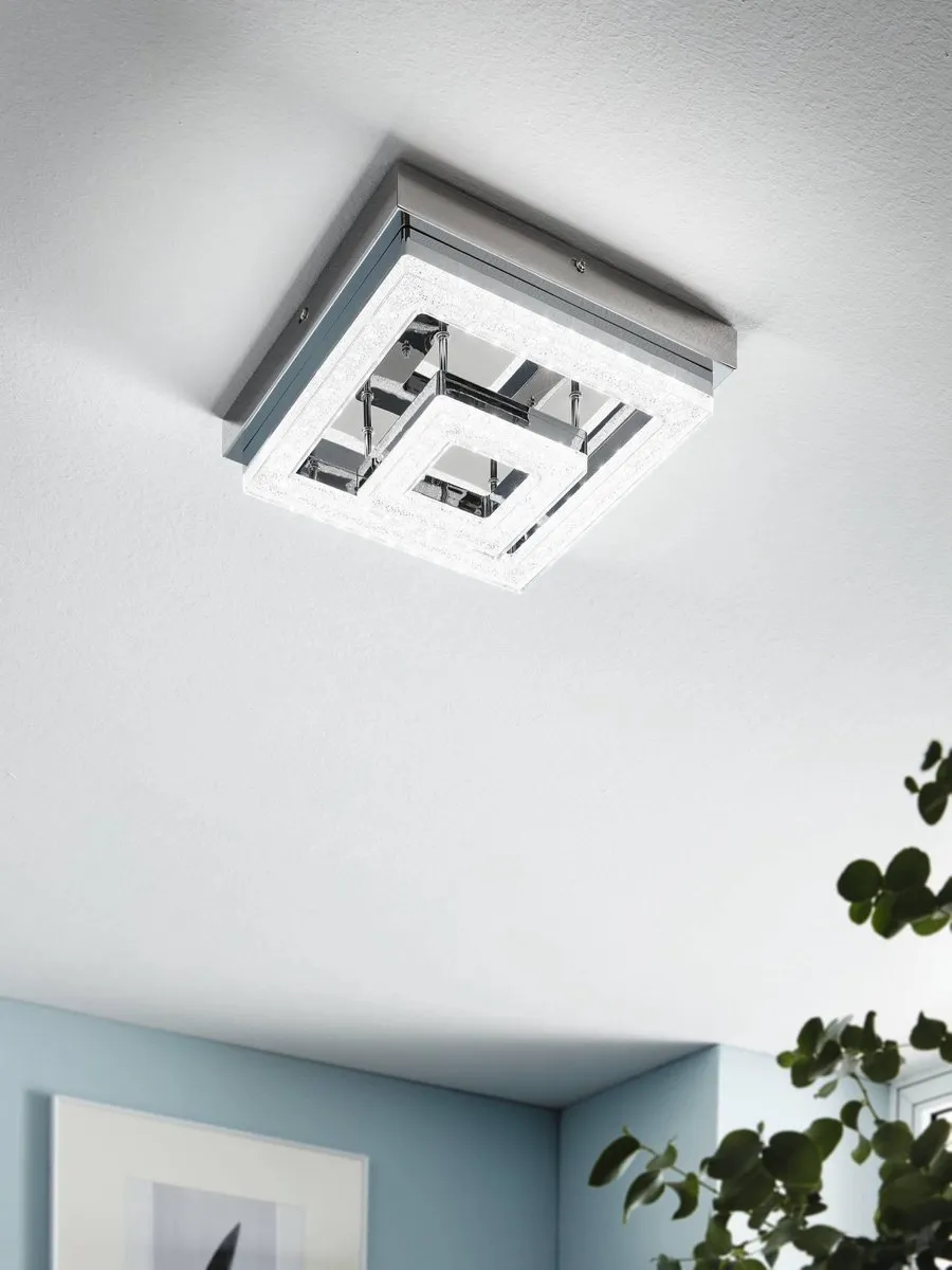 Eglo Fradelo Plafondlamp LED 26cm - Chroom