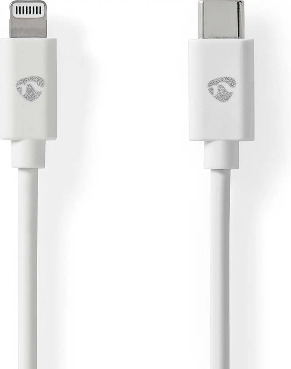 Nedis Lightning Kabel USB-C 2.0 2m - Wit